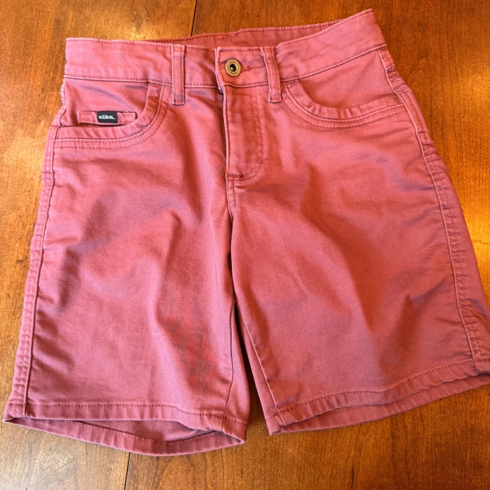 KUHL Shorts Women 0 Rose Purple Kontra Hiking Casual Cotton Blend RN10884